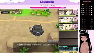 Vtuber Lewdneko Moans During Creampie In Evenicle Game