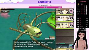 Vtuber Lewdneko Moans During Creampie In Evenicle Game