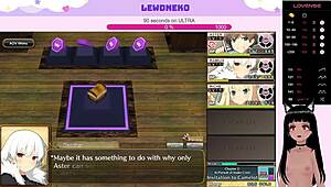 Vtuber Lewdneko Moans During Creampie In Evenicle Game