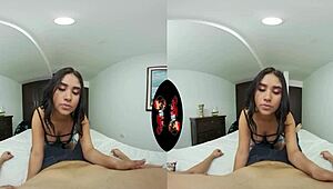 vrlatina shares cute latin teen 18+ bedroom vr experience