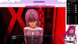 vtuber lewdneko dives into harem hotel part 25 with naughty toy play. solo action heats up fast.