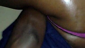 My african bitch with big ass gets dominated hard!
