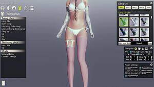 3d hentai solo sex with sexy anime cartoon girl.