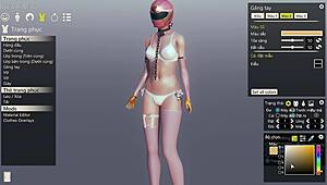 3d hentai solo sex with sexy anime cartoon girl.