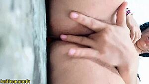 Damn, this Asian milf Kaithsaumeth squirts hard while getting licked! 😍