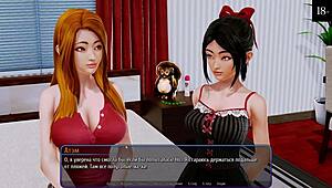 Intense Harem Hotel Gameplay with Big Cock Action in Part 9