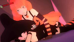 Ruby and Penny Distracted Before Costume Party