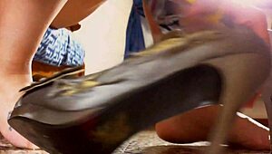 Ready to See These Italian Heels and Stockings Crush You in Action?