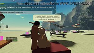 Girl sucks monster cock at beach condo