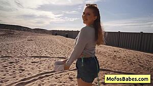 Hey, wanna watch this blonde slut suck cock in a car?