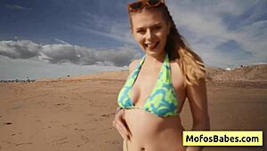 Hey, wanna watch this blonde slut suck cock in a car?