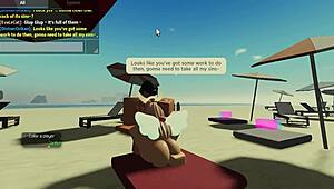 Girl sucks monster cock at beach condo