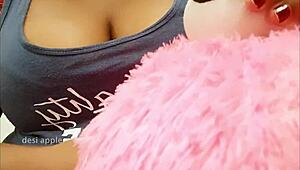 A sexy Indian maid shows off her boobs