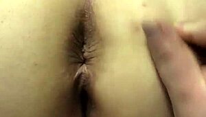 Boldly Fingering Her Pussy and Ass