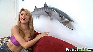 latina girl jandi jenner in an amateur facial scene