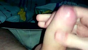 Bisexual Partner Receives Intense Cumshot During Mutual Masturbation Session