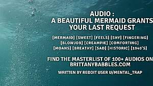 Audio: Beautiful Mermaid Fulfills Wild Request with Deep Creampie