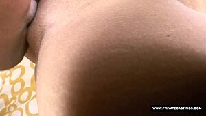 TEENIE EVE SMILE SUCKS AND FUCKS IN POV