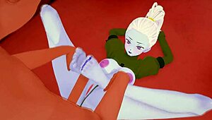 dragon ball vados giving footjob and feet licking, so wild! 🦶
