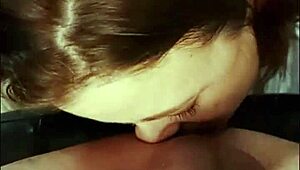 French amateur in black leather pants gets spanked and ass licked in doggystyle