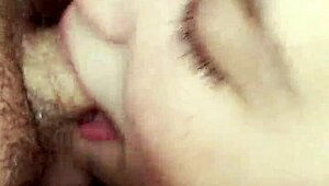 Facefucking at her favorite place with sloppy deepthroat and saliva in POV.