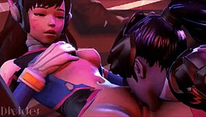 Best of D Va, are you ready for double penetration in that ass?