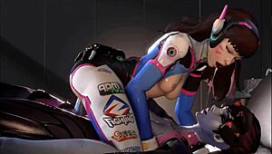 Best of D Va, are you ready for double penetration in that ass?