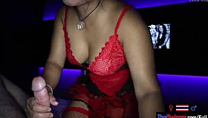 BBW Thai Cutie Pleases White Tourist with Hardcore Service!