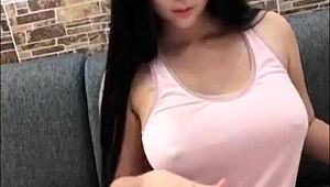 thai beauty soaking in a steamy bath, hinting at hidden desires tonight