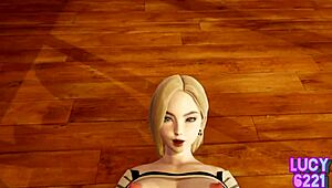 Dragon Ball Android 18 Stuns with Combat and Curves in Uncensored Action