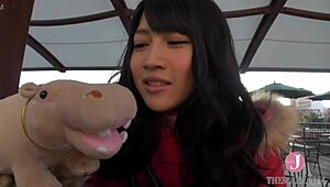 sucking cock deep and hard on all fours