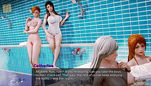 Exploring the academy in this anime game adventure