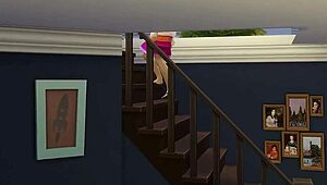 in this sims story, a step uncle interacts with his shy best friend in part two