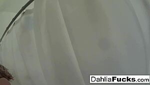 Dahlia's Naughty Shower Masturbation