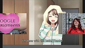 cartoon anime hentai prostitute tries to cum with toys squirting