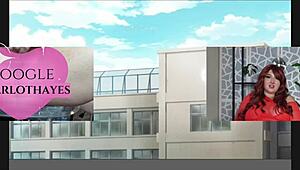 cartoon anime hentai prostitute tries to cum with toys squirting