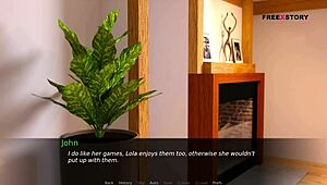 Lola, Audrey, and John in threesome fun