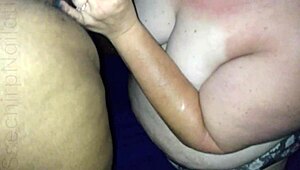 Hey, let's celebrate 4th of July with this masked blonde sucking my big black cock outdoors.