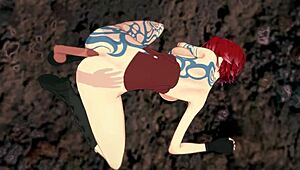 Sex with tattooed Lilith in 3D hentai style