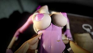 I watched pink-haired slut seduce detective in missionary