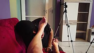 Worshiping Nylon Stockings and Bare Feet