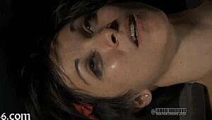 angel feels the lusty torment of a facial cumshot