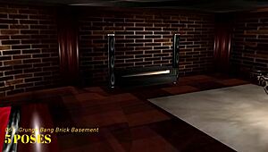 I-Imvu black market room 061 grunge bang brick basement group