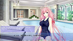 Akumeru family yunagi route part 2 involves pool pounding