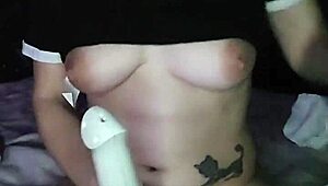 Alt pawg masturbating with toys to orgasm