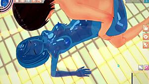 Slimegirl 3D Hentai Gets Wild by the Pool in Steamy Action