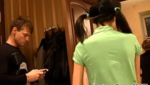 Euro Babes Ravished in Wild Dorm Orgy