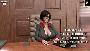 Complete Gameplay - My Cute Roommate Part 8: Busty Nurse Seduces in Dorm. Big Tits and Anal Action Await!