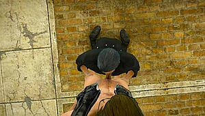 Chief engineer myers gives a sucking reward