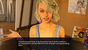 Emotional nudist encounter with Lena on beach